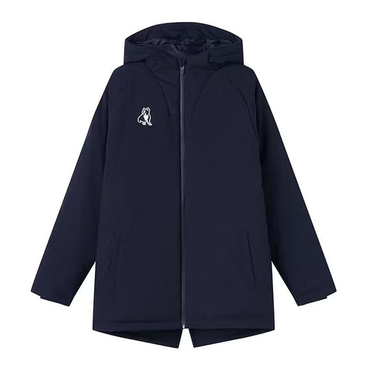輕防潑水中長款棉服